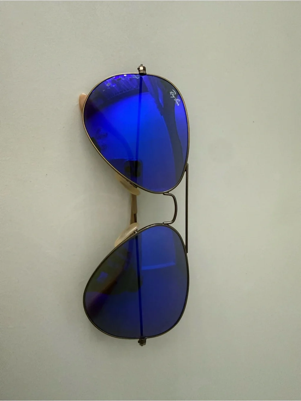 Ray-Ban Aviator Sunglasses - Purple/Blue Mirror Lenses